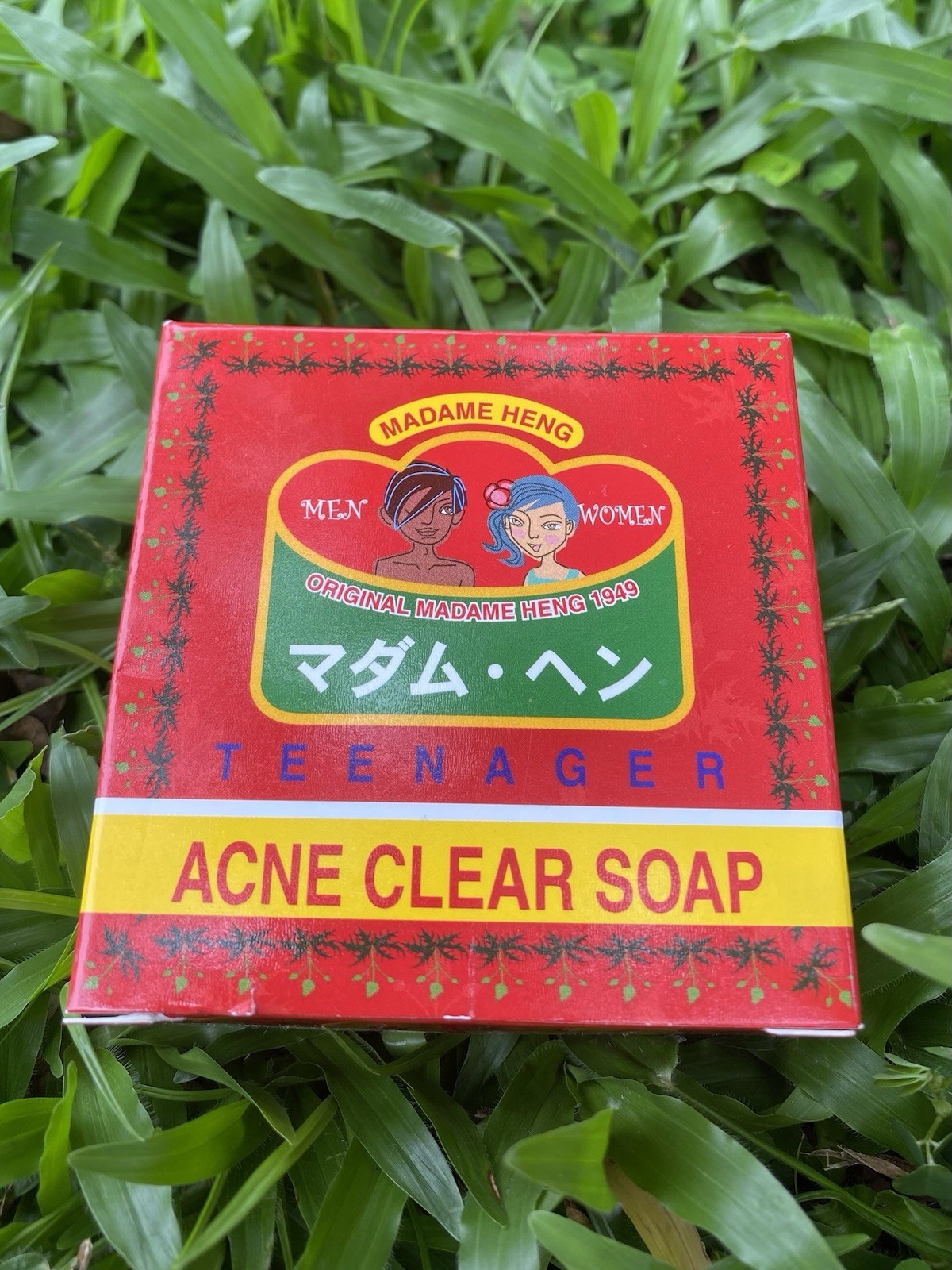 Madame Heng Teenager Acne Clear Soap Original Acne Herbal Formula 150g x 2 Bars