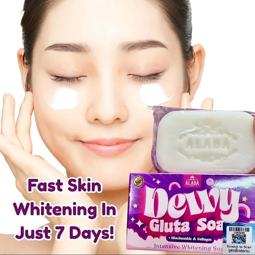🆕️ ALADA Natural Dewy Gluta Soap 70g Intensive With Niacinamide & Collagen 💯✅