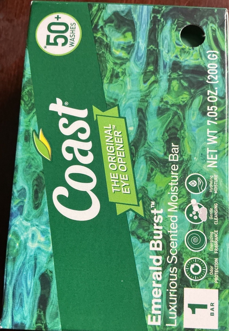 (6) Coast The Original Eye Opener Emerald Burst Bar Soap XL 7.05 Oz Bars