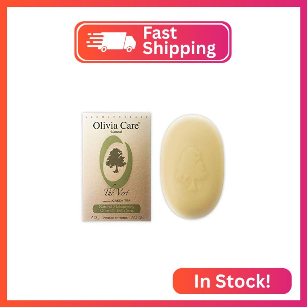 OLIVIA CARE O LINE Organic Green Tea Bath & Body Bar Soap -100% all Natural show