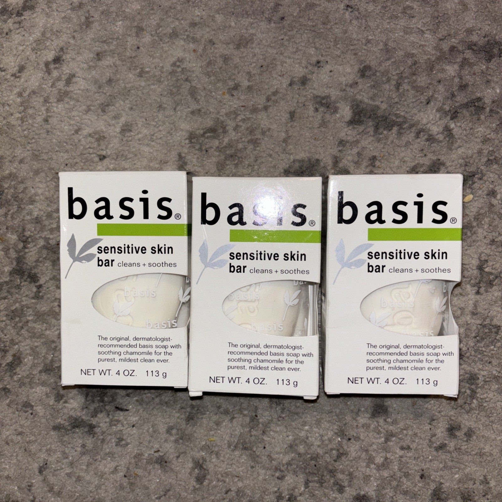 Basis Sensitive Skin Bar 4oz (3 Pack)