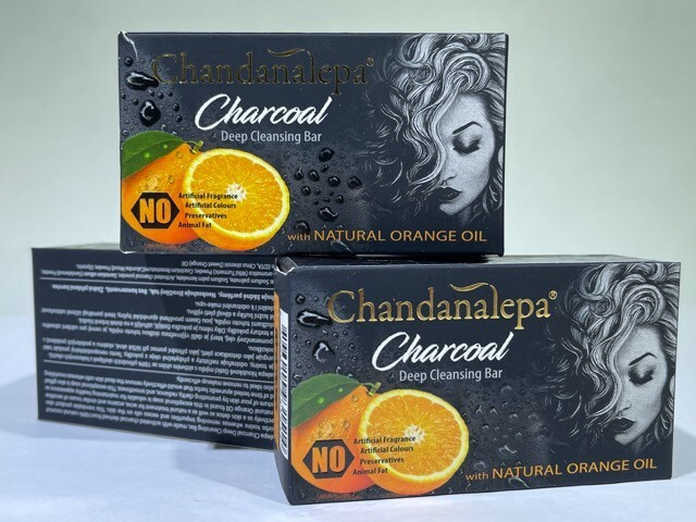 CHANDANALEPA Charcoal Herbal Ayurveda CeylonNatural Beauty Soap Ceylon Skin Free