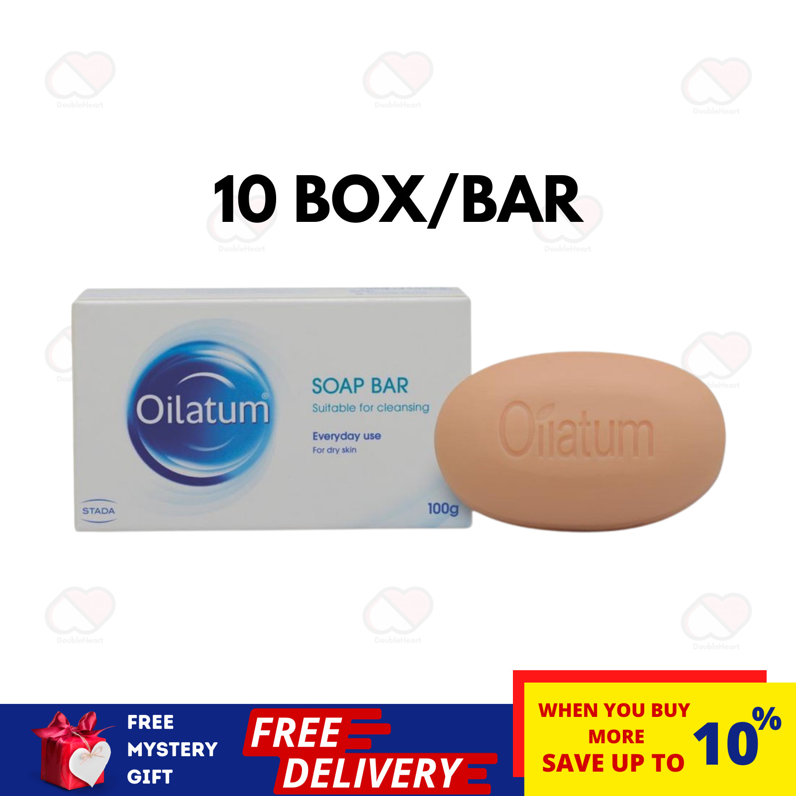10 Boxes OILATUM Bar SOAP For Dry Skin 100g Gently Cleanses Moisturizes