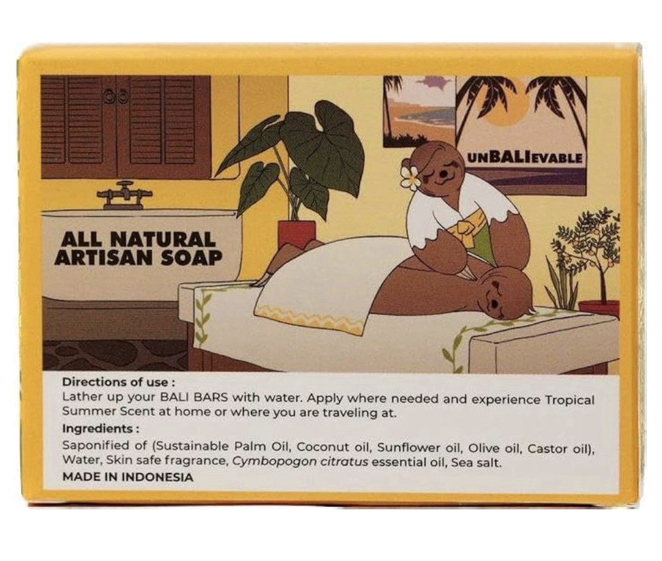 Bali Bars Natural Soap Bar For Men and Women Dry Sensitive Skin