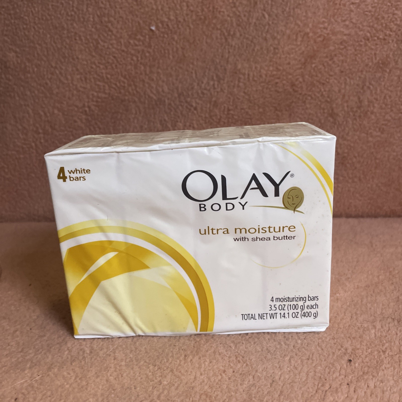 Olay Body Ultra Moisture With Shea Butter 4 Beauty Bars 3.5 Oz Each