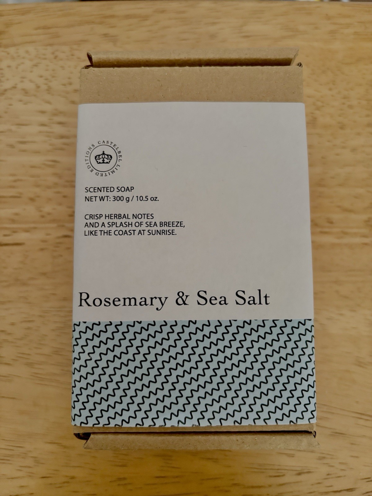 Castelbel Rosemary & Sea Salt Scented Bar Soap 10.5 oz New Made in Portugal