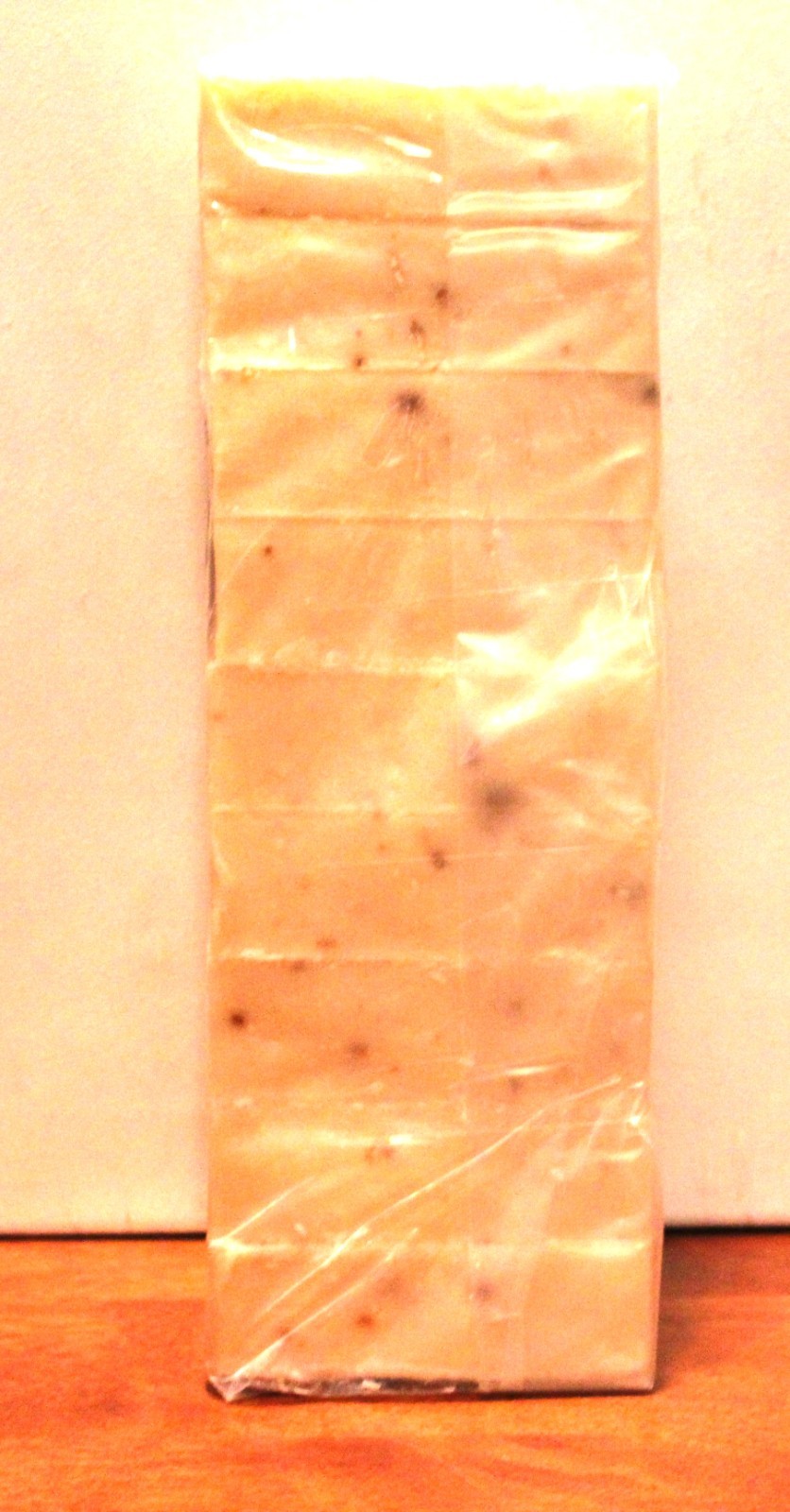 Orange Aloe Cold Processed handmade soap loaf, 9 precut bars
