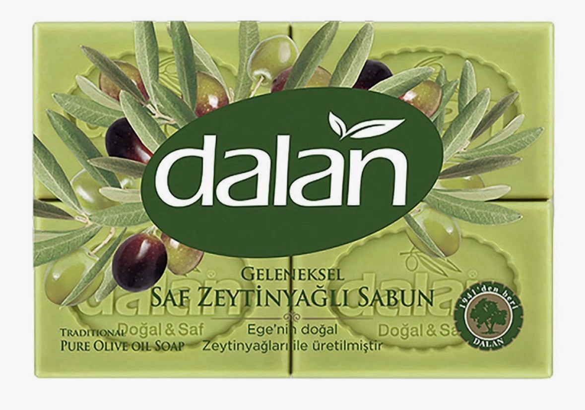 Dalan Geleneksel Olive Oil Soap Bar Traditional Olive Scent 4x150g (600g)