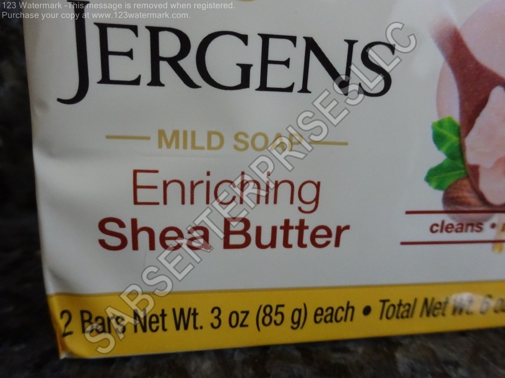 28 Jergens Enriching SHEA BUTTER Bar Soap 3 oz. Moisturizing Bars 14 packs of 2