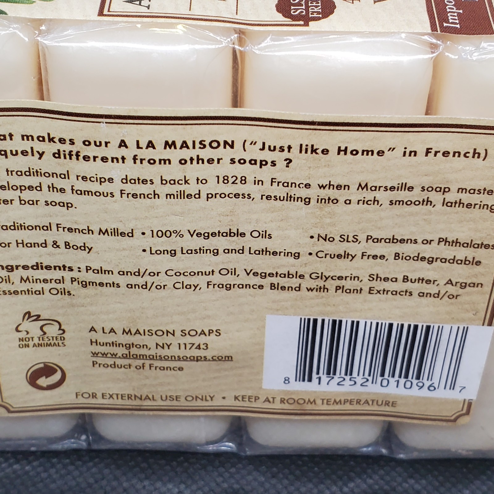 Hand & Body Bar Soap, Sweet Almond, 4 Bars, 3.5 oz (100 g) Each