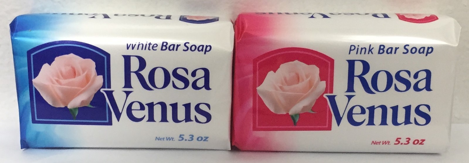 Rosa Venus Bar Soap White and Pink, 5.3 oz. You Choose!