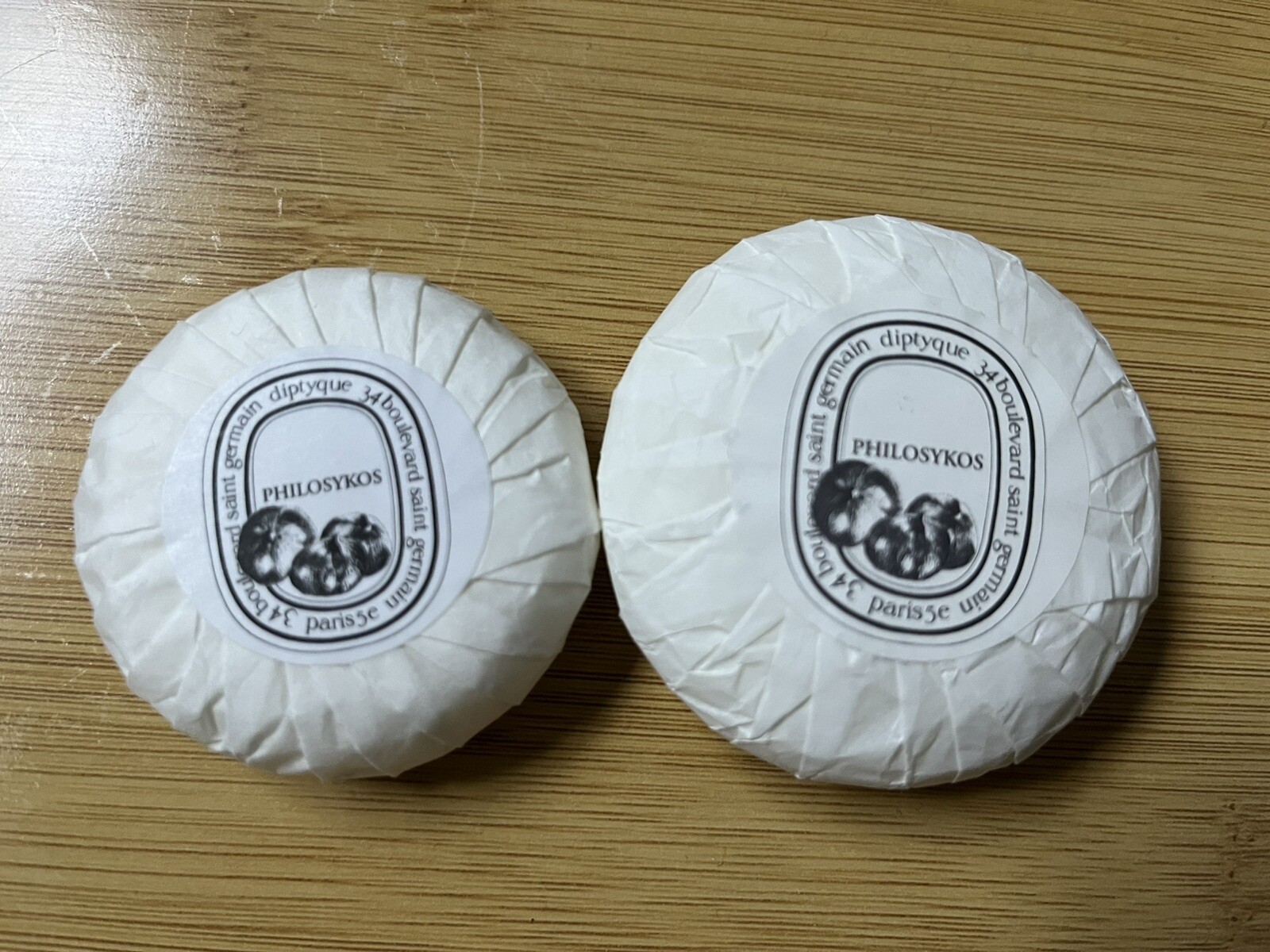 Diptyque Philosykos Soap Set of 2 New 30g/ 45g 1.06oz/1.6oz