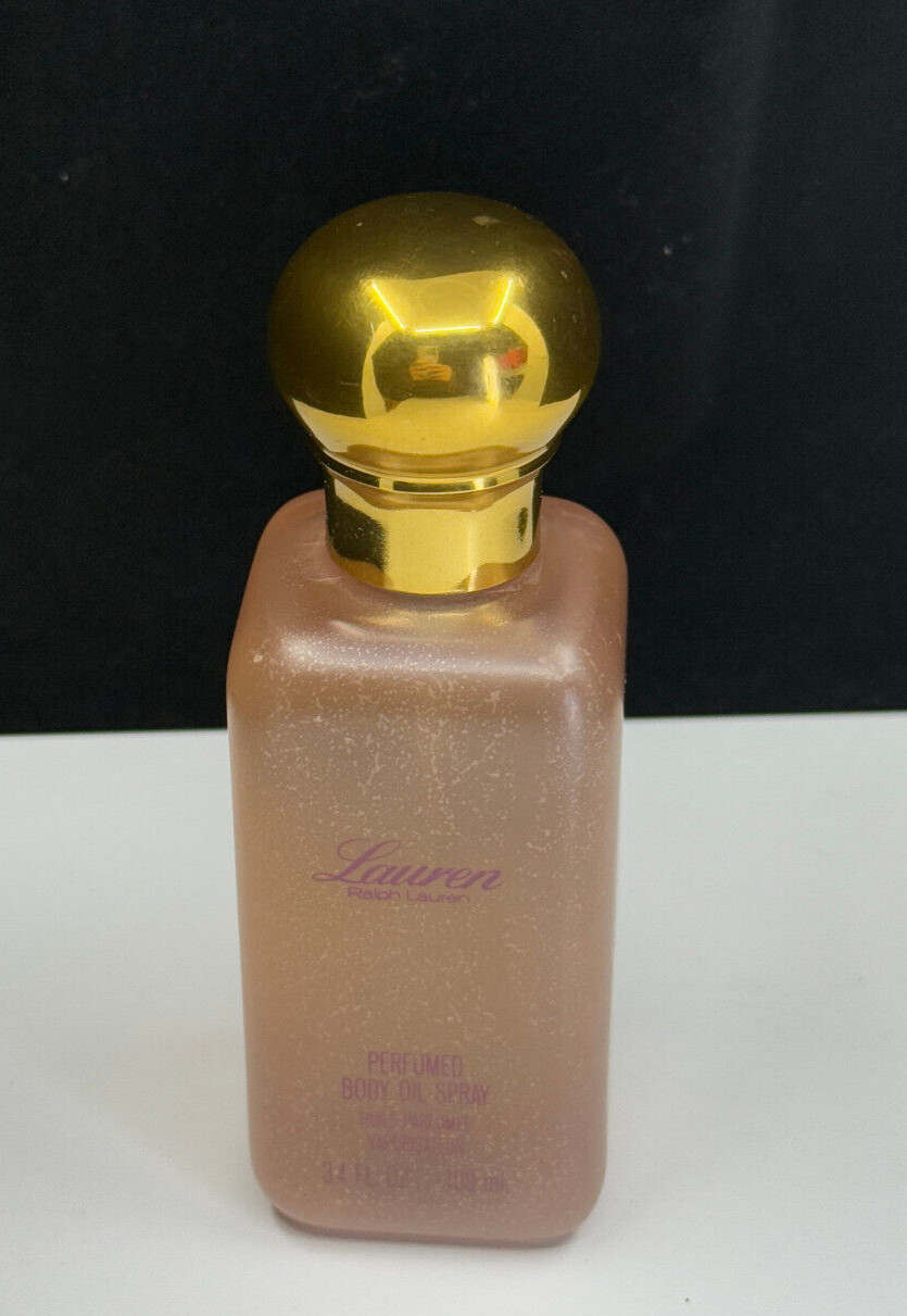 Ralph Lauren Perfumed Body Oil Spray 3.4 oz RARE *MISSING PUMP