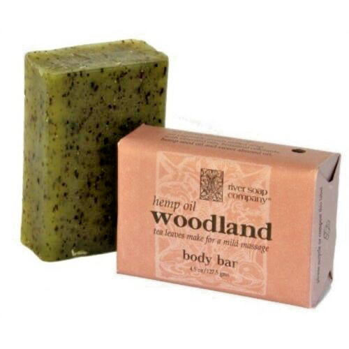 Hemp Oil Woodland Soap Bar 4.5 oz. (Bundle of 3) River Soap Company