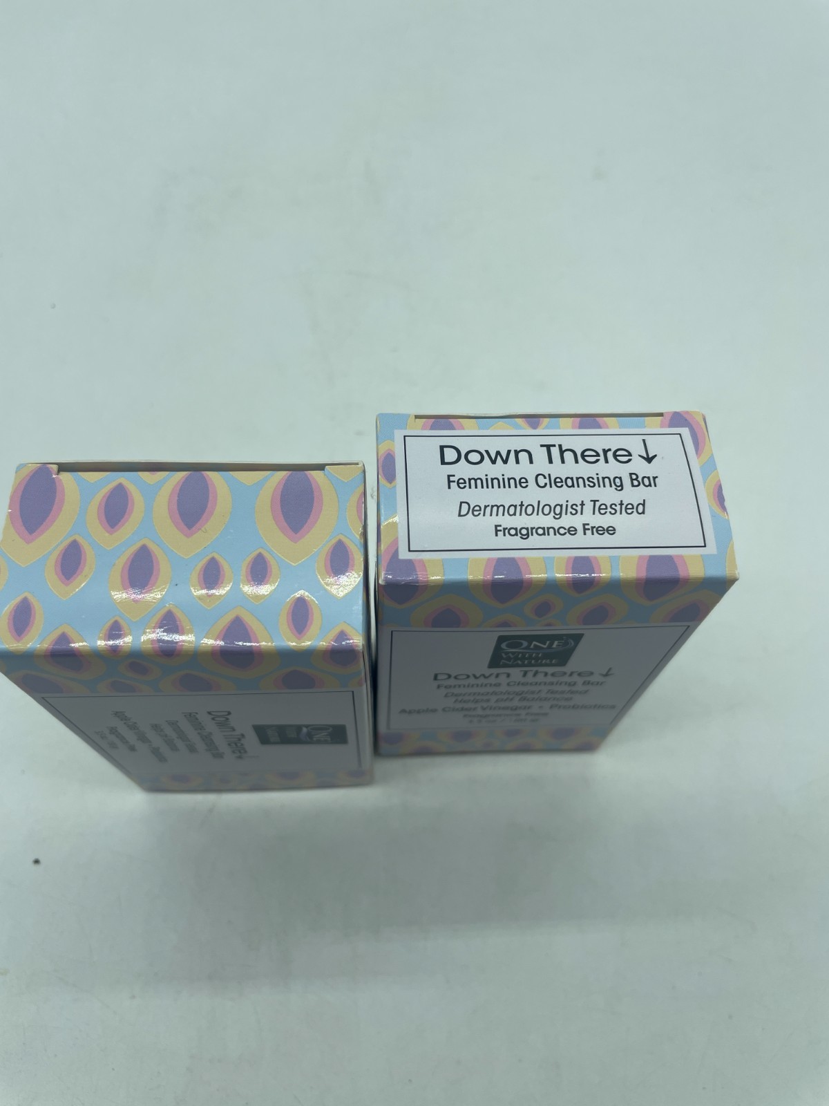 ONE WITH NATURE Feminine Cleansing Soap Frag Free 3.5oz ACV lot of 2