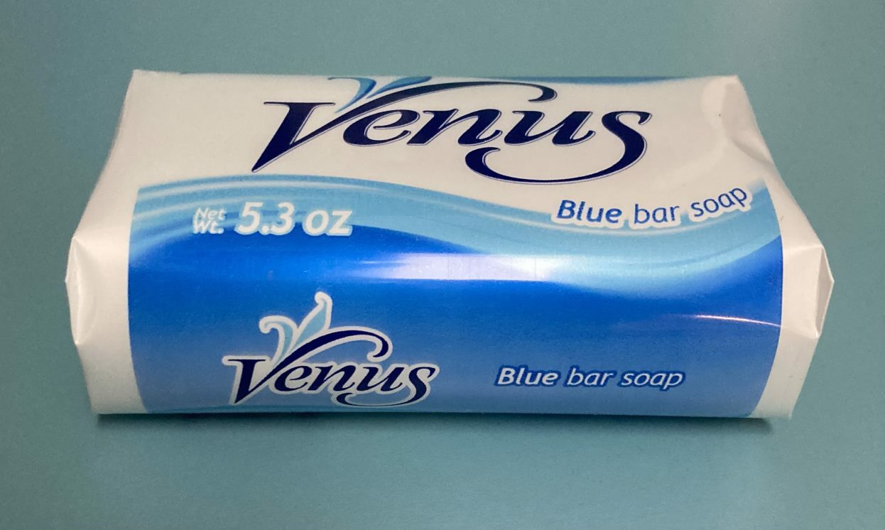 Venus Blue Light Fresh Fragrance Bath Soap 5 Bars 5.3 oz Each