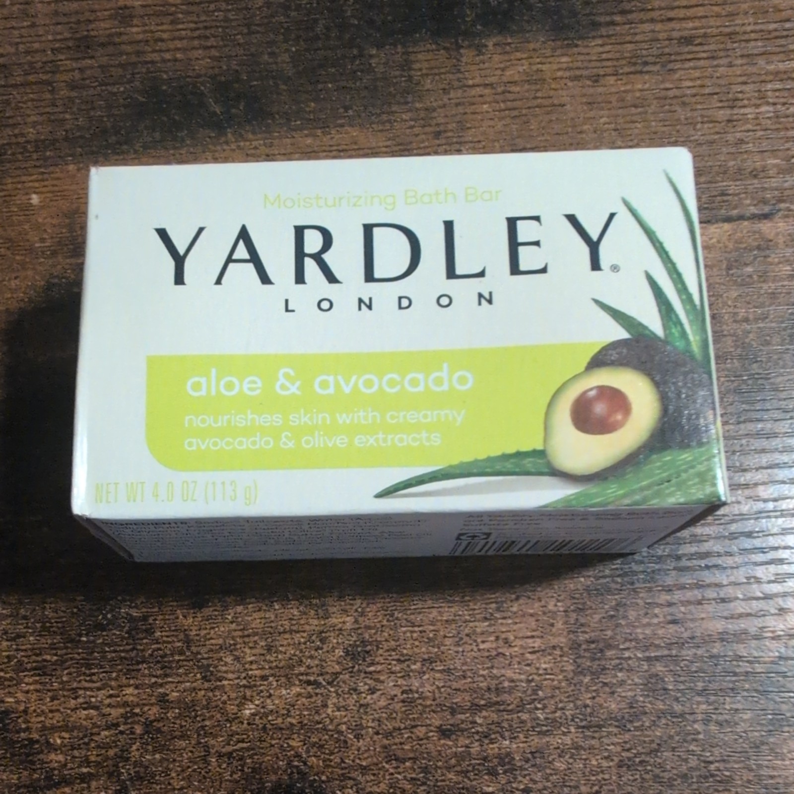 Yardley Aloe Avocado Bath Bar 4.0 oz
