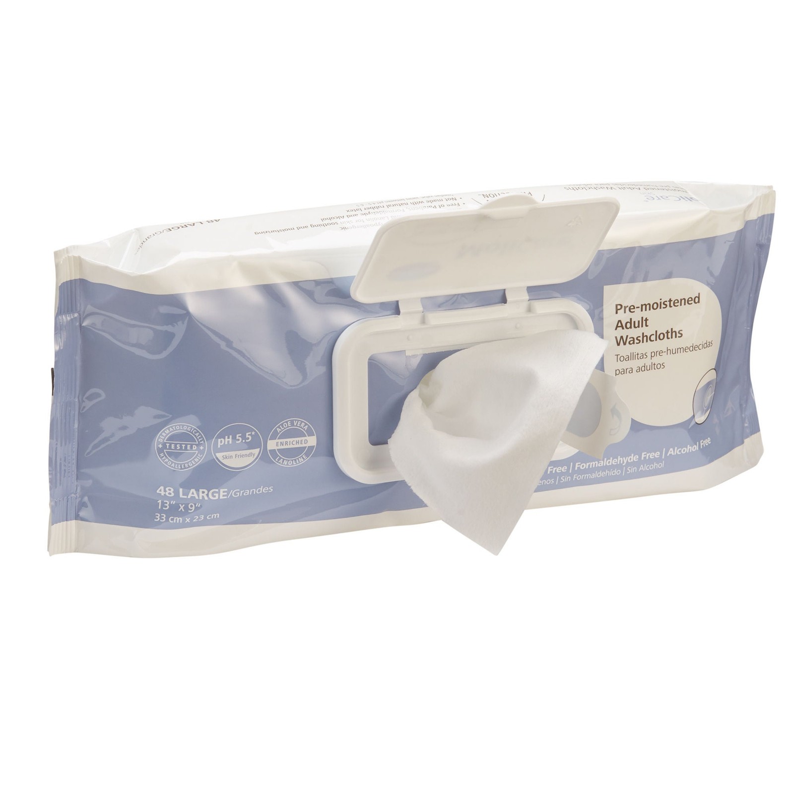 MoliCare Skin Personal Cleansing Wipe 9 x 13″ 225600 1 Pack 48 Wipes