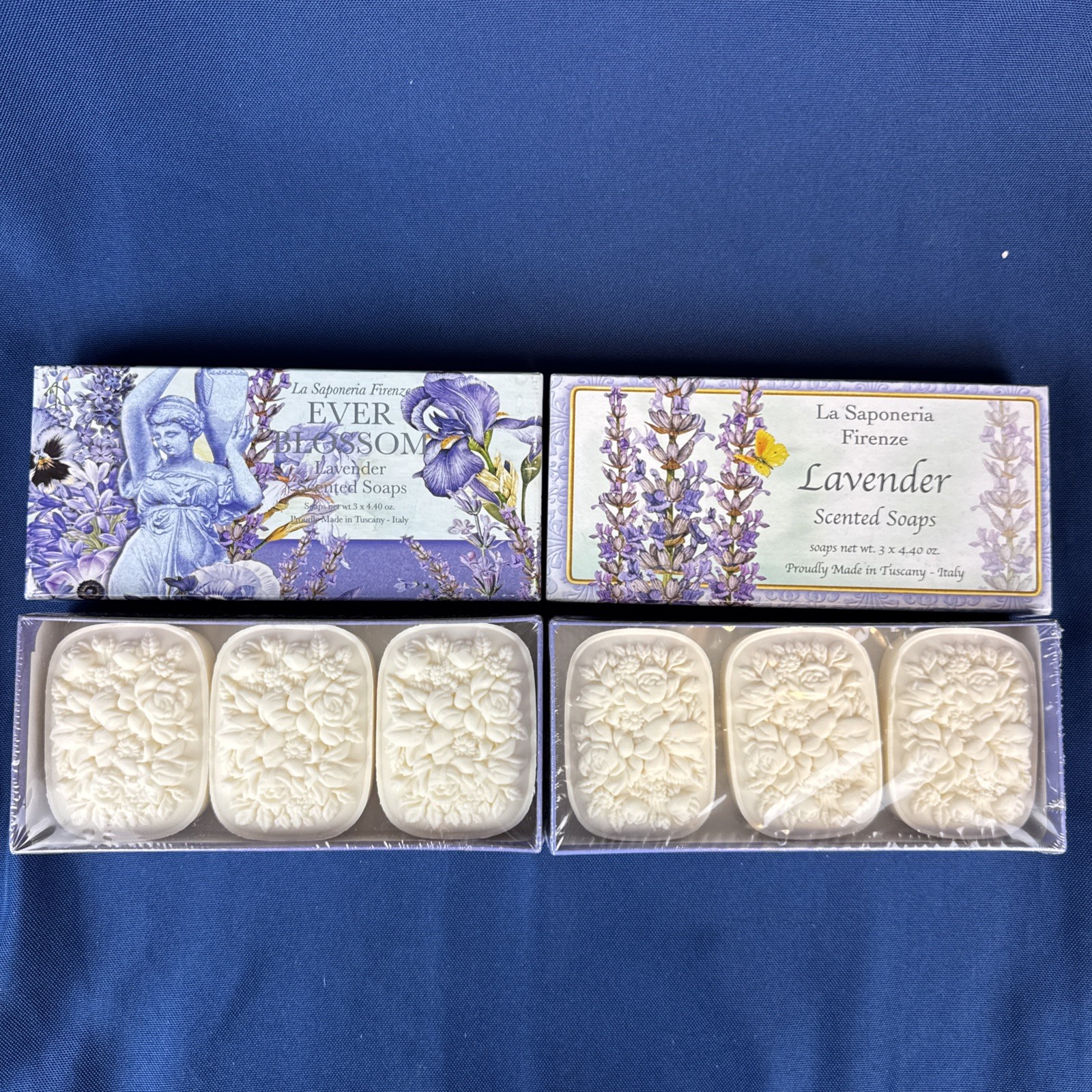 La Saponeria Firenze Lavender Scented Soaps 6 x 4.40oz Tuscany Italian NEW Italy