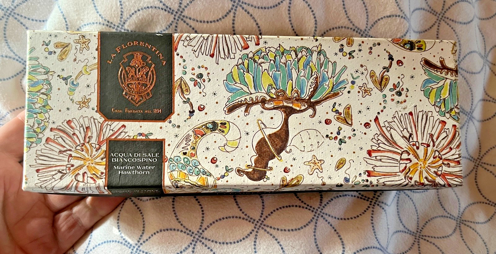Giardino Segreto La Florentina Set Of 3 Soaps Marine Water Hawthorne – Italy 4oz