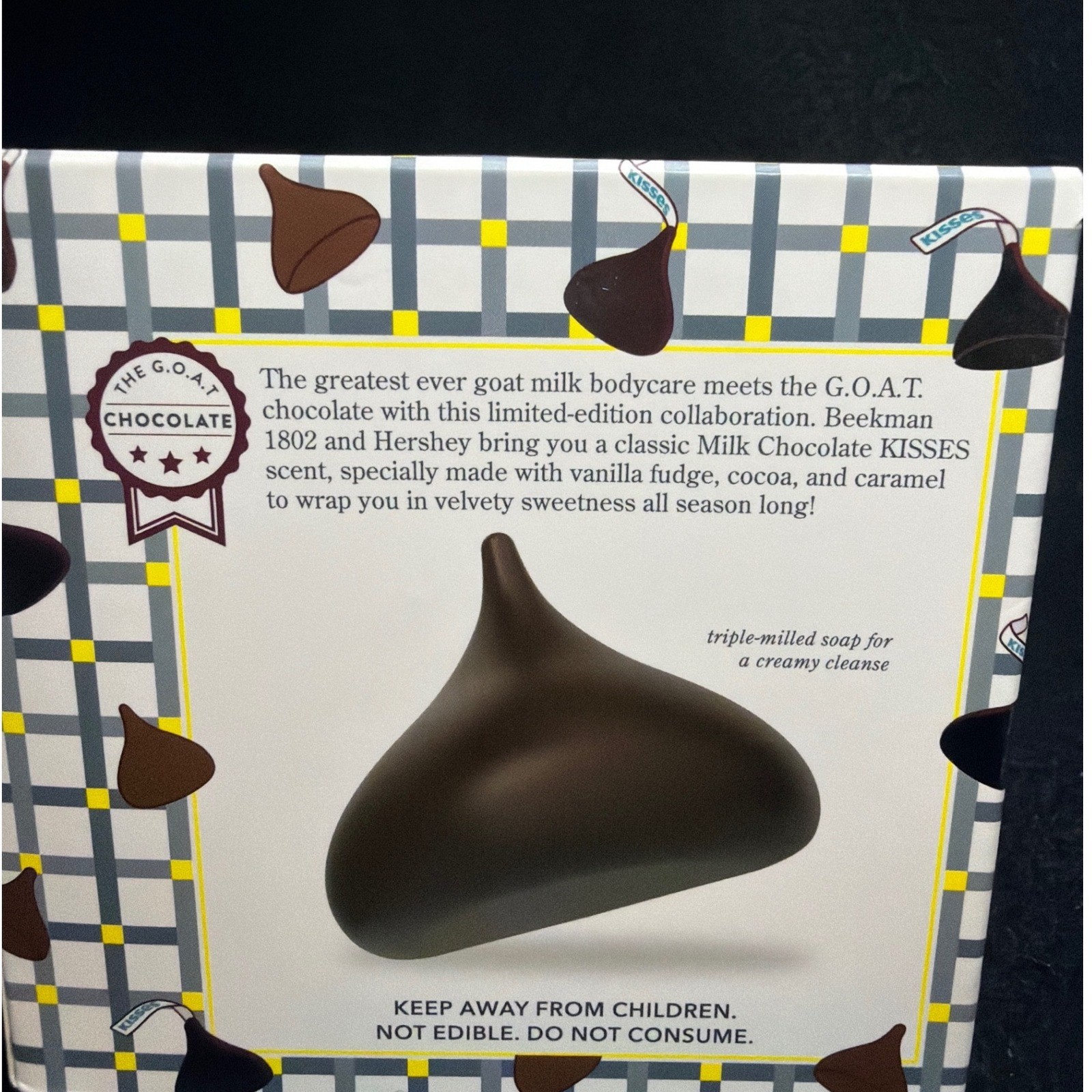 Beekman 1802 Hershey’s Milk Chocolate Kisses Scented Goat Milk Soap 3.5oz New