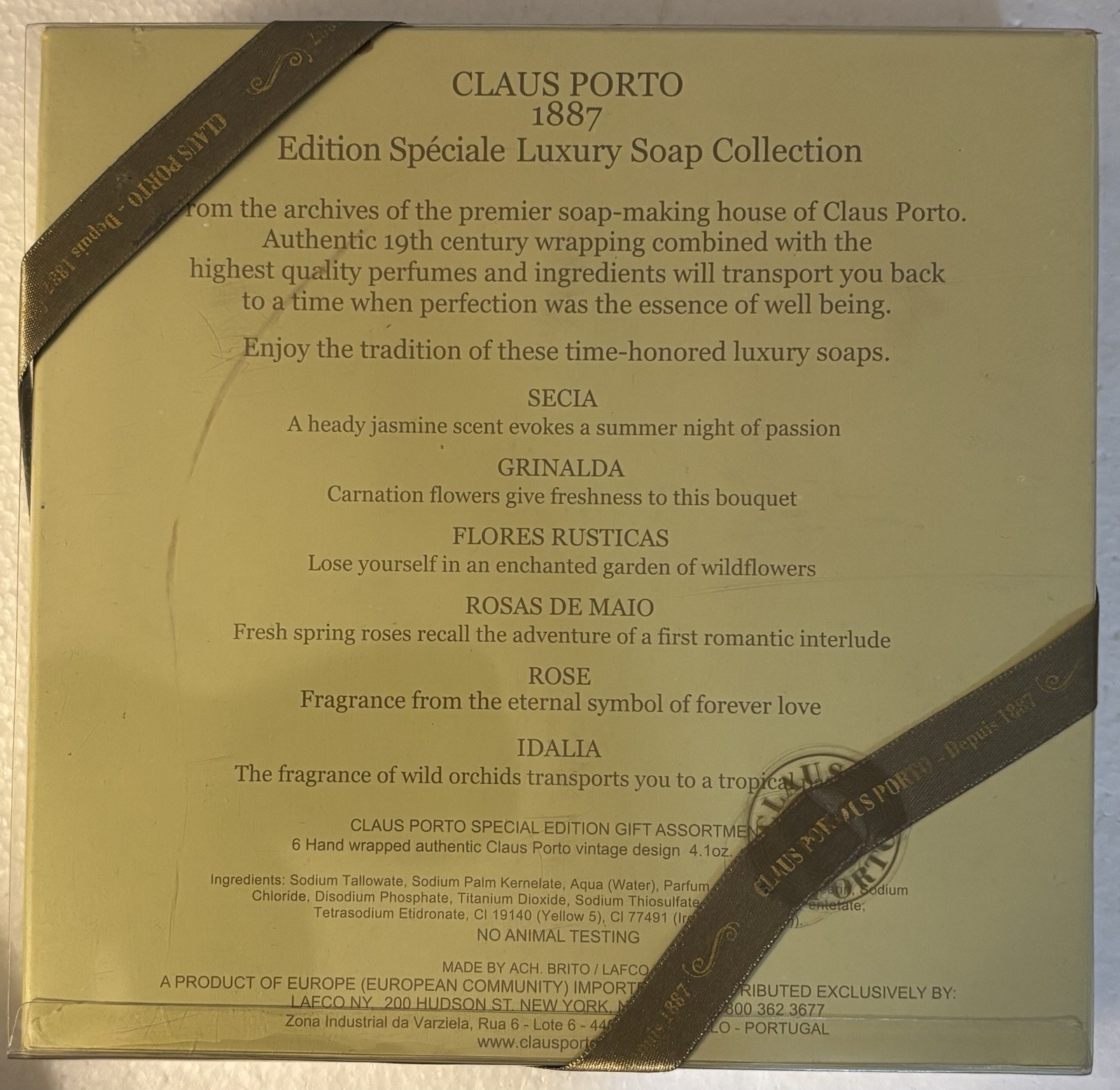 CLAUS PORTO 1887 Edition Speciale Luxury Soap Collection (Set of 6) Hard-to-Find
