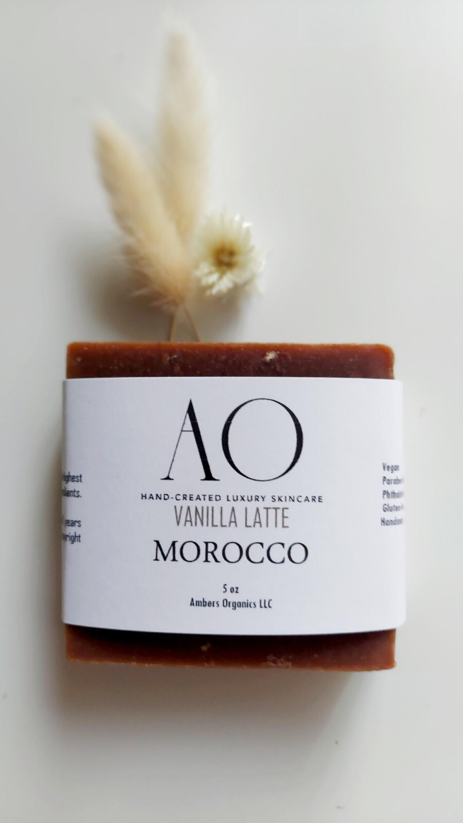 Organic Vanilla Latte Morocco Goat Milk Infused 4 Skin Flares + Prev-Aging Soap