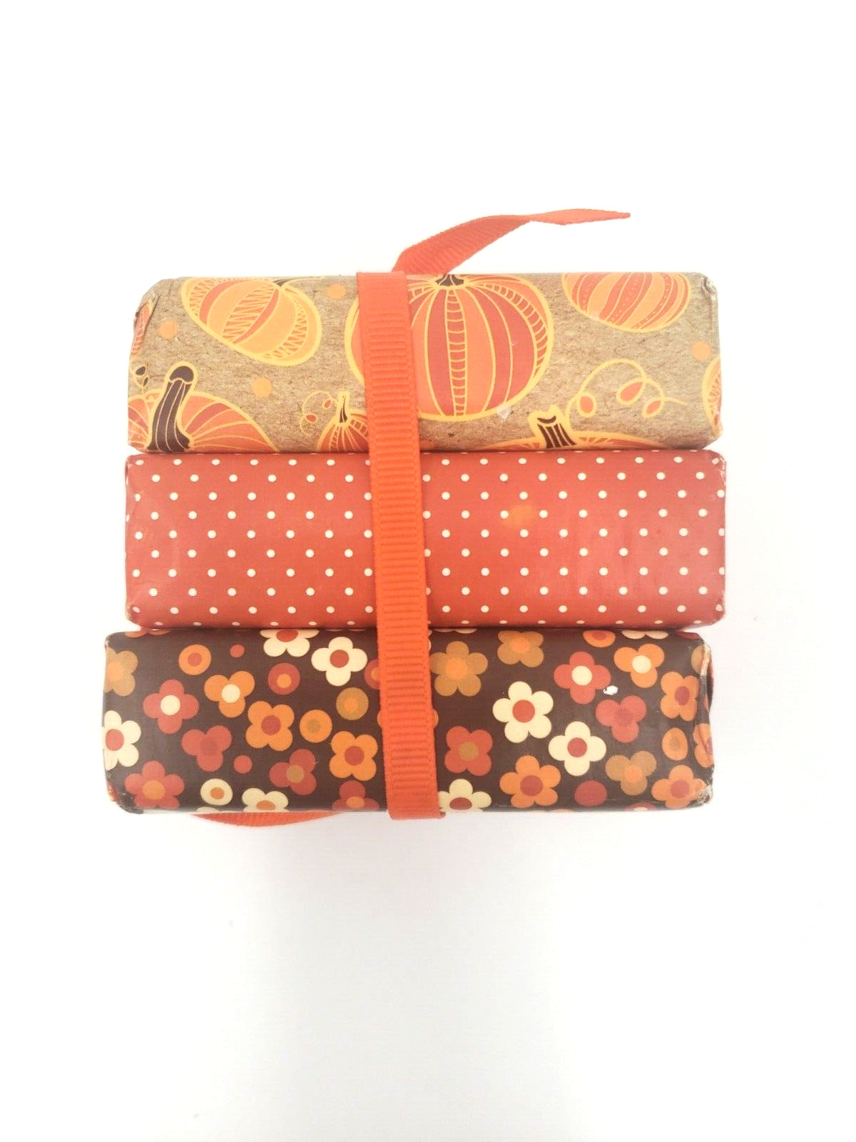 5 Pumpkin Spice Bath Soap Bars Various Brands In Fall Themed Wrapping And Boxes