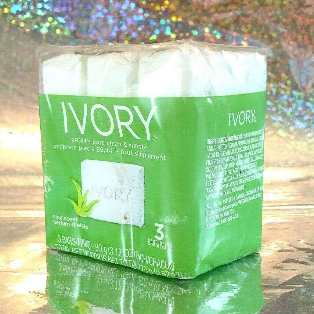 Ivory Bar Soap with Aloe Parfum Bath Size (pack of 3)