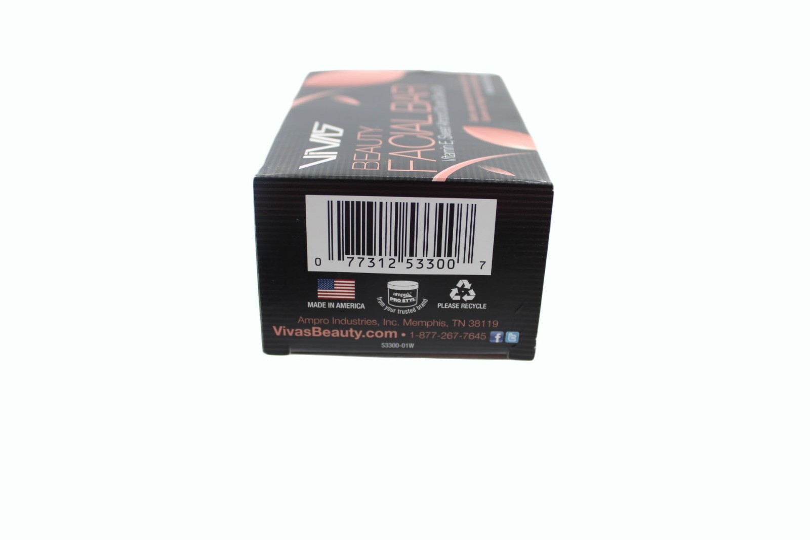 Bar Soap Vivas by Ampro Beauty Facial Bar w/Vitamin E Sweet Almond Oil Olive Oil