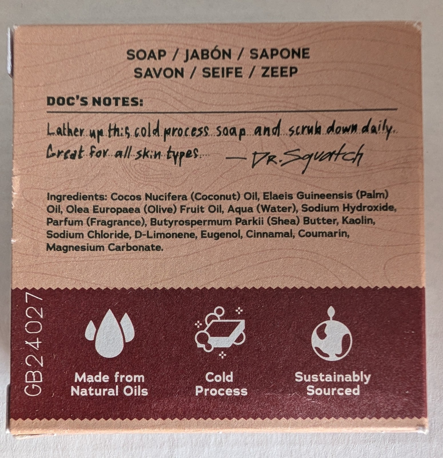 Lot of 27 Dr. Squatch Bay Rum Men’s Natural Soap Bars 5 Oz Zero Grit