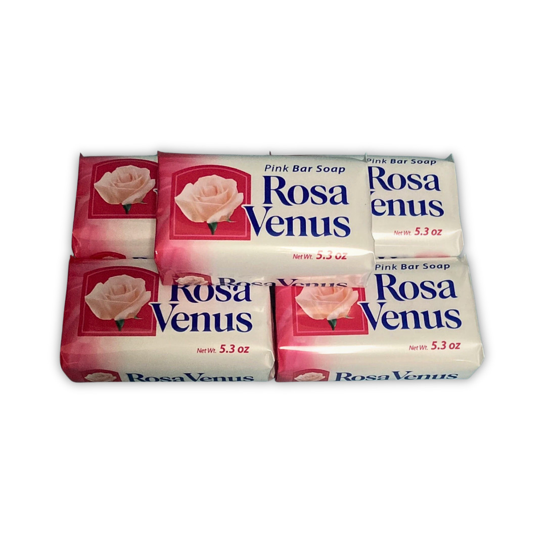 Rosa Venus Pink Bar Soap 5.3 oz Each – Pack of 5 Bars