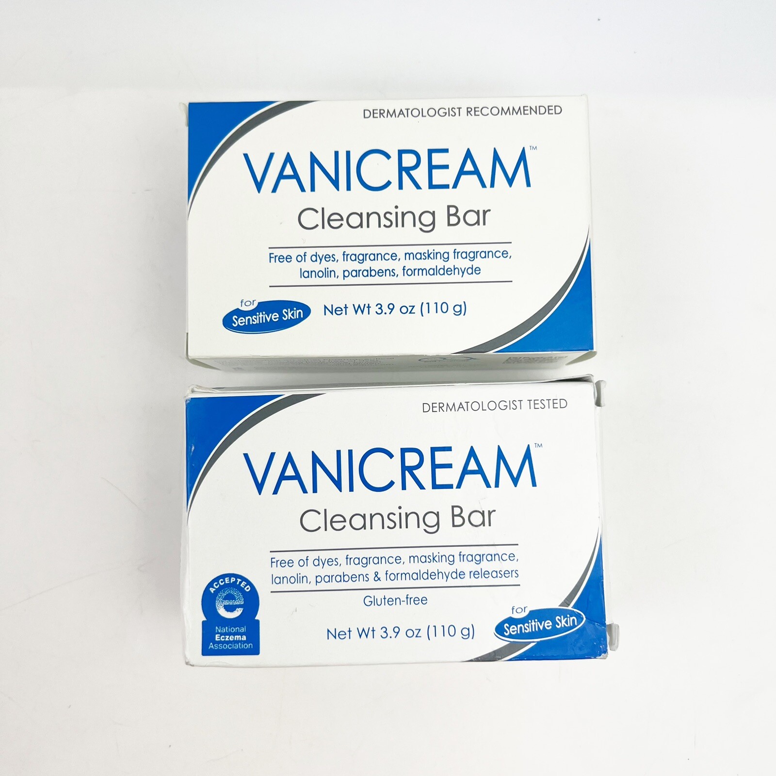 TWO Vanicream Cleansing Bar for Sensitive Skin 3.90 oz *Read