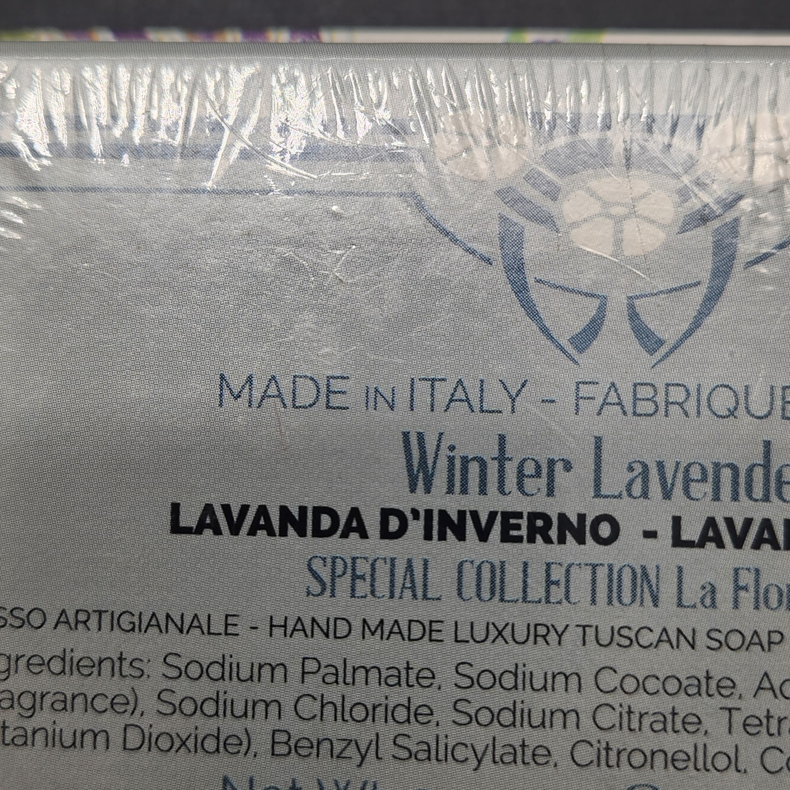 La Florentina Lavender Sculpted Soap Set Made in Italy 3x115g 4oz New NIB Sealed