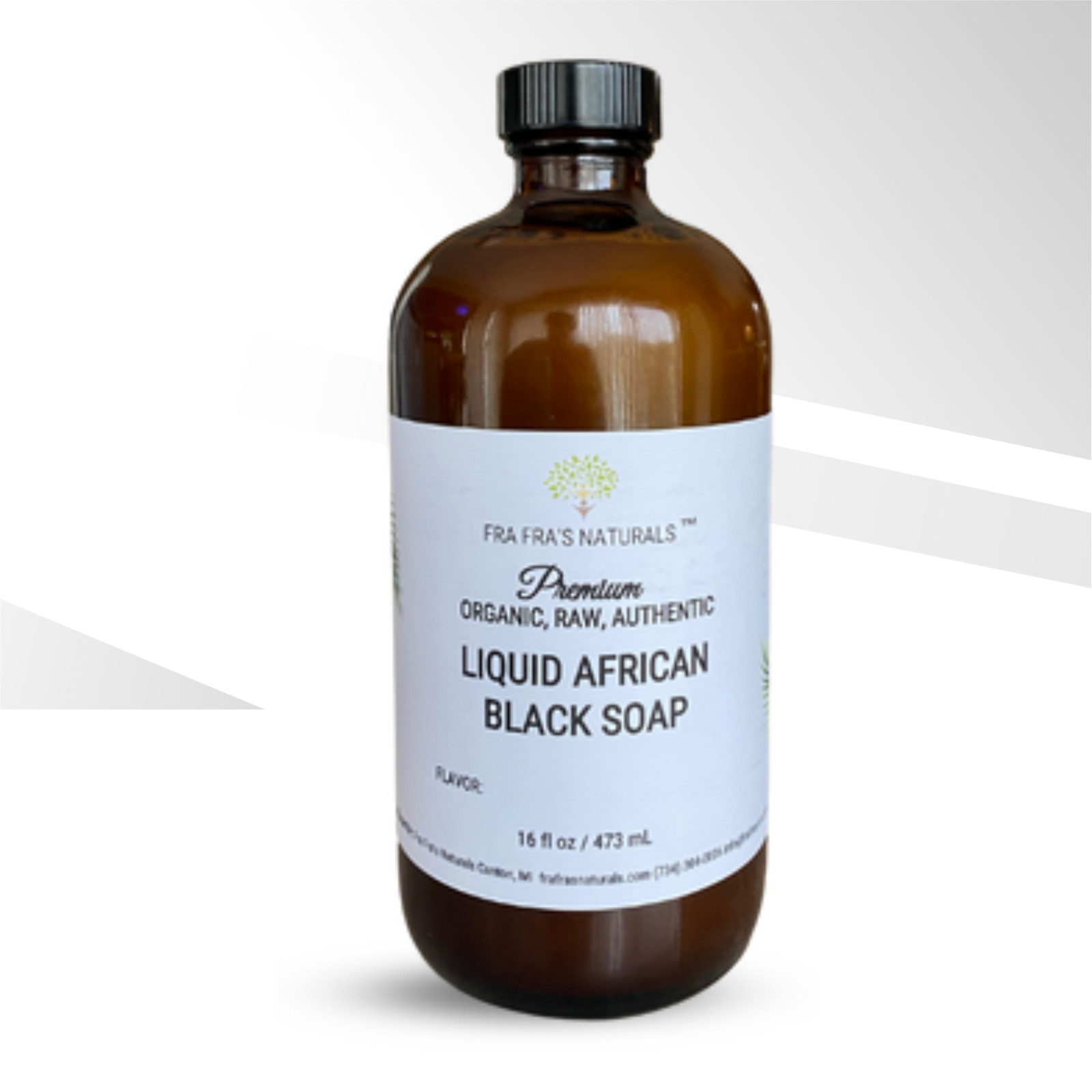 Fra Fra’s Naturals | Premium Sunburn Organic Raw Liquid African Black Soap Blend