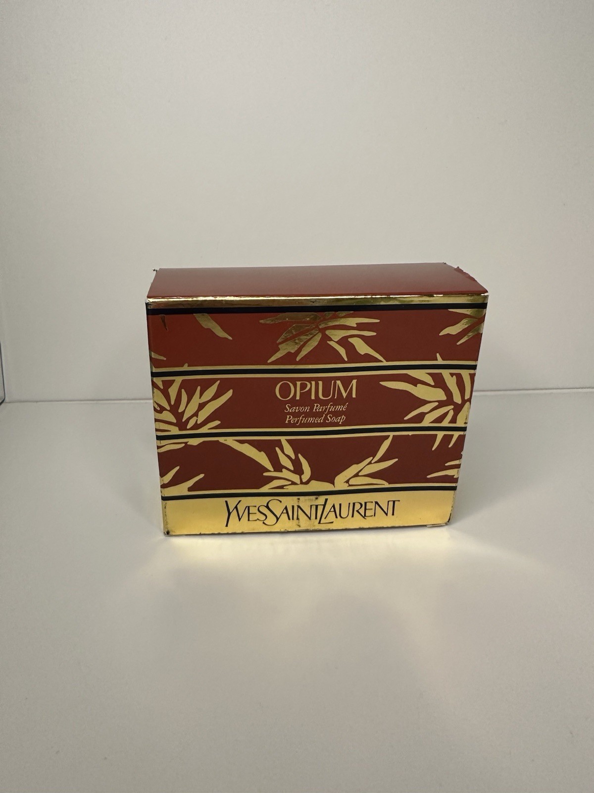 VTG OPIUM Yves Saint Laurent Soap 3.5 oz SEALED In Refillable Case Box