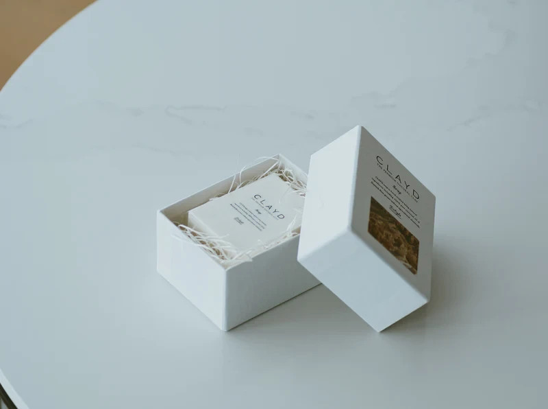 CLAYD Damask Rose Clay Soap 195g / 6.88 oz Face & Body Cleanser Made in Japan