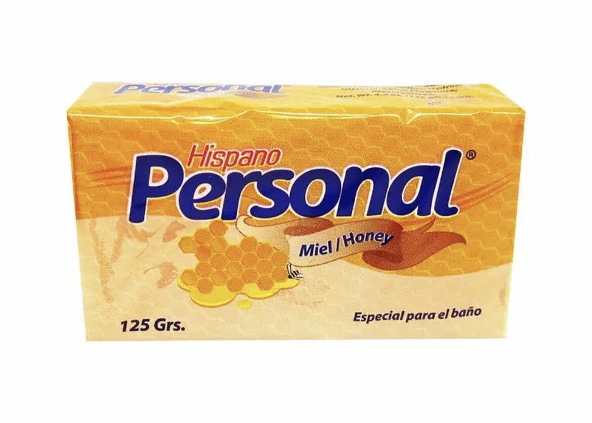 Hispano Personal Miel/Honey Bar Soap 125 Gram – Pack of 6