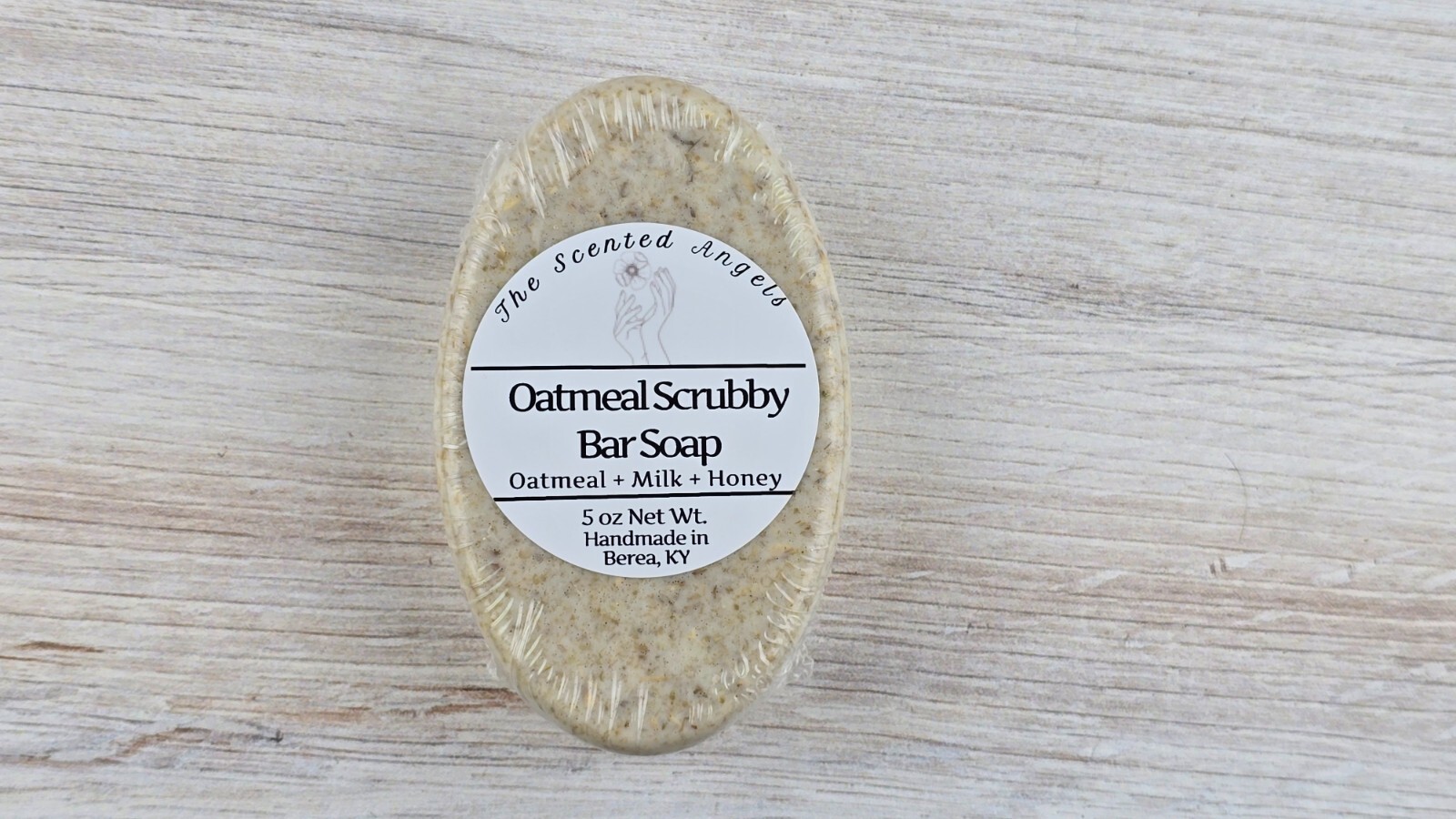 TSA Handmade Oatmeal Scrubby Bar Soap – Body Exfoliating All Natural 2 and 5 oz