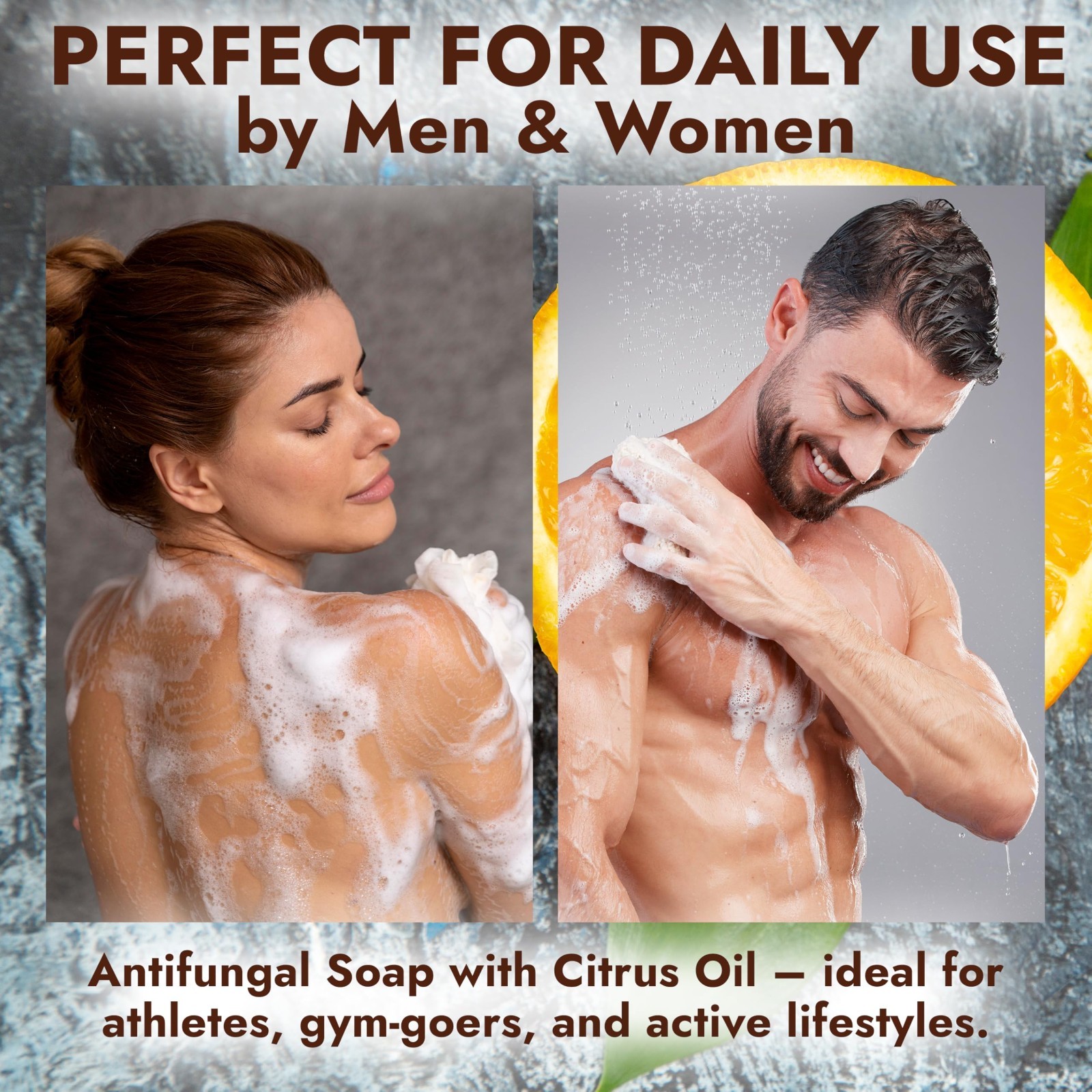 Antifungal Soap with Lemon Oil – Jock Itch & Ringworm Treatment, 1% Tolnaftate,
