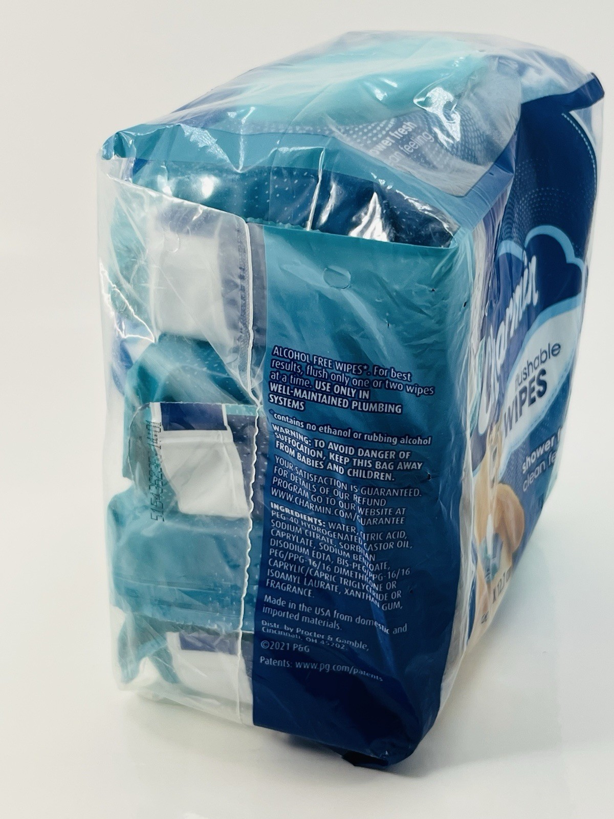 Charmin Flushable Wipes, 4 packs, 40 Wipes Per Pack, 160 Total Wipes