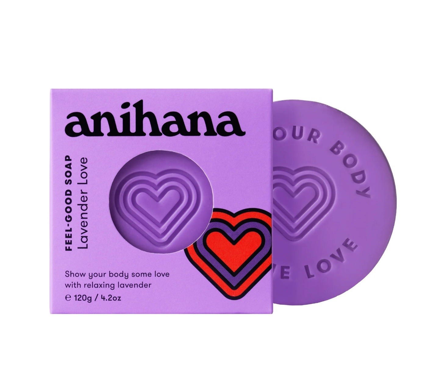 Anihana New Zealand Feel-Good Soap Lavender Love 4.2 Oz Hydrating Free Shipping