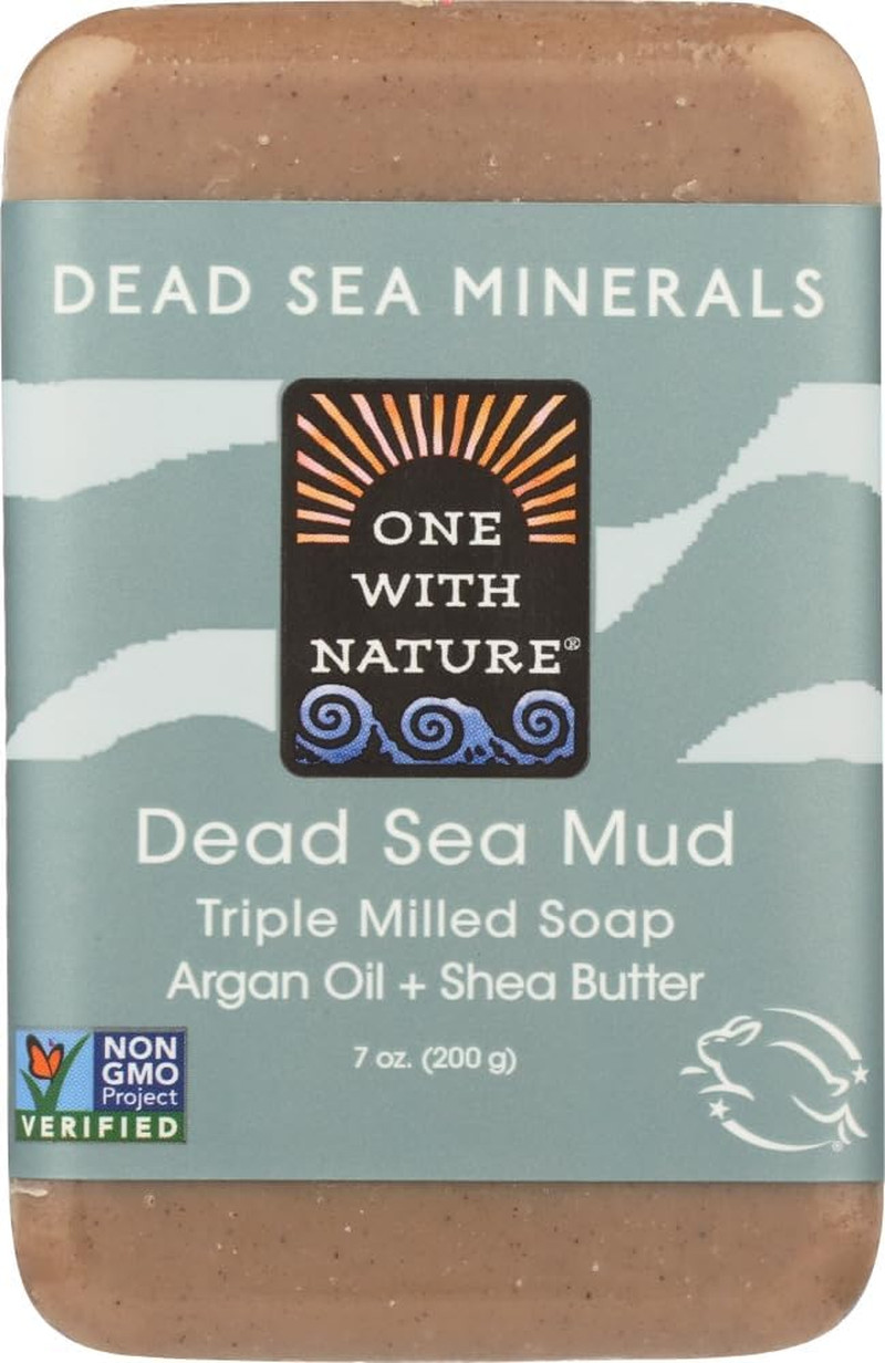 Dead Sea Mineral Mud Soap with Argan Oil & Shea Butter 7 Oz (Pack of 6)