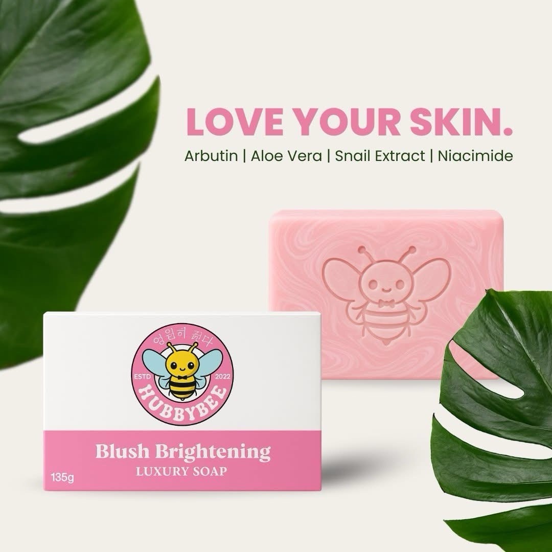 Hubby Bee Glush Brightening Luxury Soap 135g X 2soap