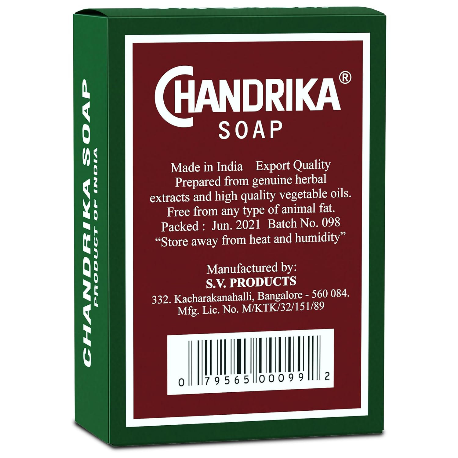 Soap Ayurvedic Herbal and Vegetable Oil Soap – 2.64 Oz – Case of 10