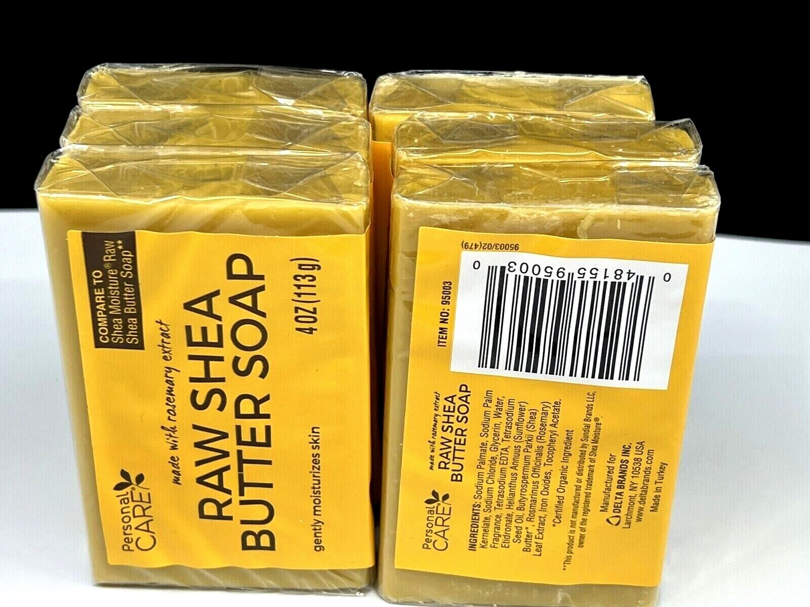 Raw Shea Butter Soap Rosemary Extract 4oz Compare to Shea Moisture Choose Qty