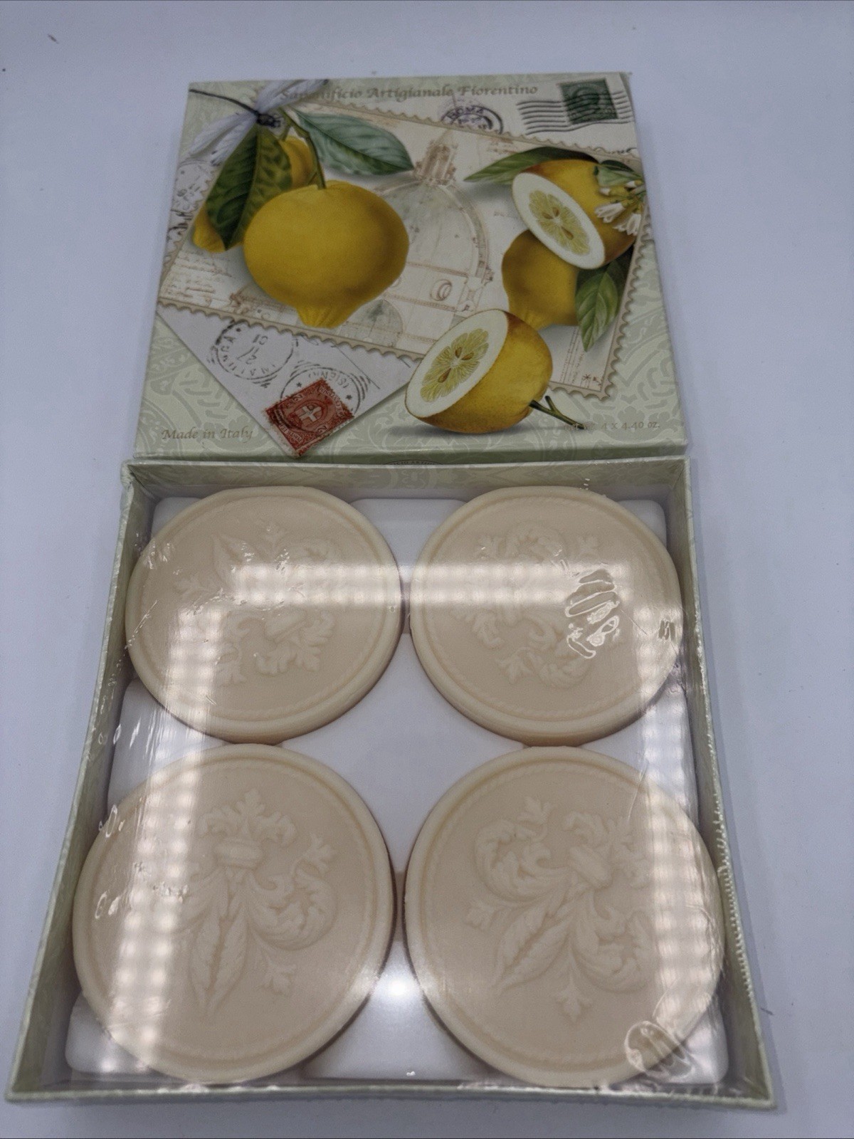 Saponificio Artigianale Fiorentino Soap Set of 4~4.40 oz. Bars Italy. Great Gift