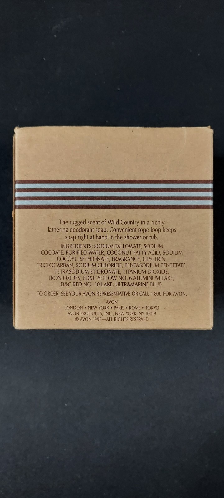 Wild Country Soap-on-a-Rope Body Bar Soap for Men, Beige, 5 oz New