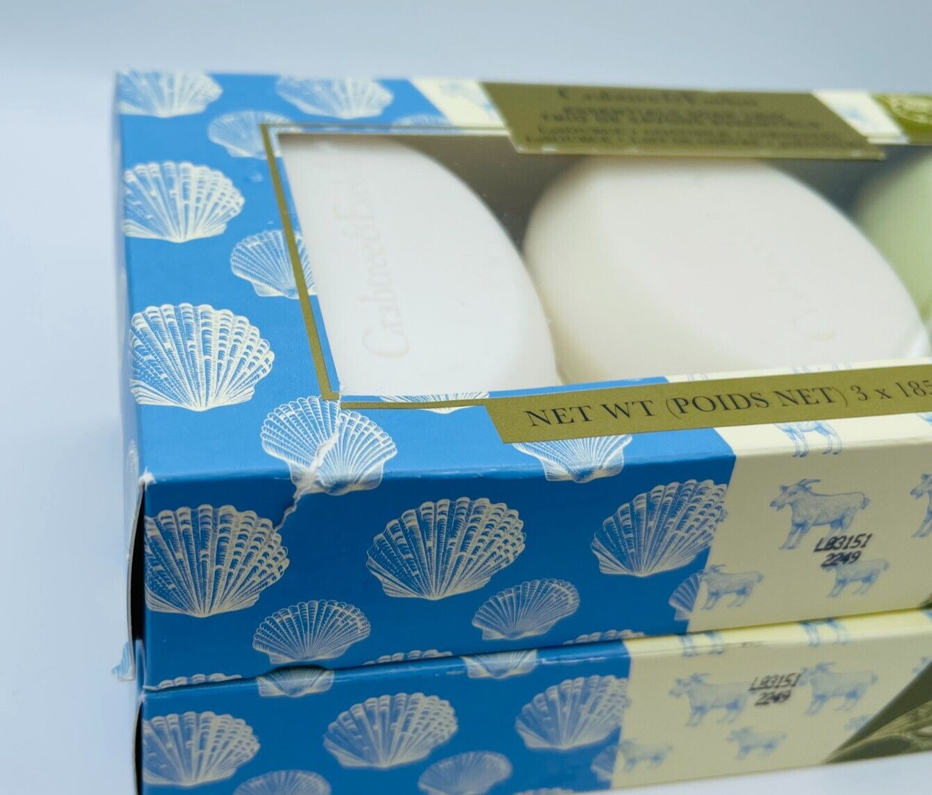 2x Crabtree & Evelyn LA SOURCE GOATMILK GARDENERS Bar Soap 6.5oz Each READ DESCR
