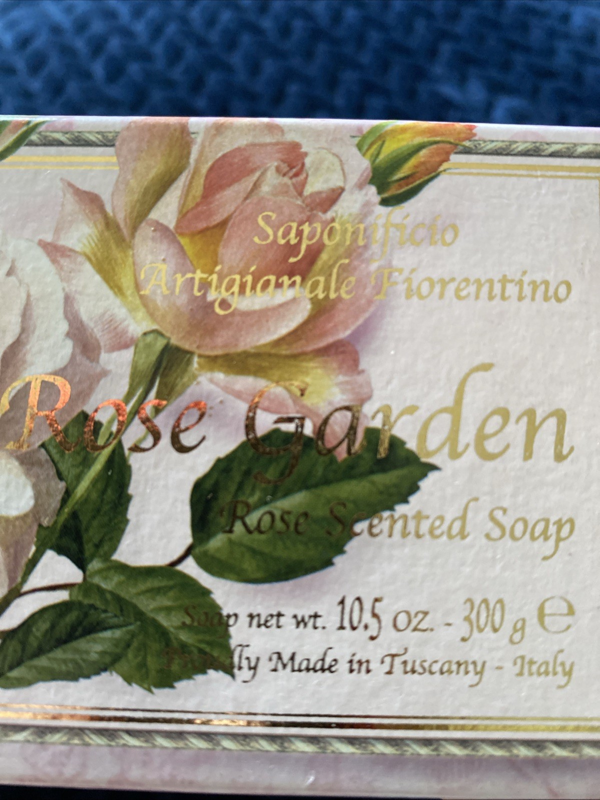 Saponificio Artigianale Fiorentino Italian Rose Garden Soap 10.5Oz New Exp. 2028